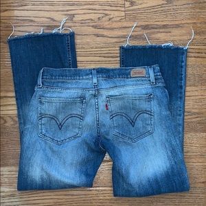 LEVI’S TOO SUPERLOW  524 frayed jeans 11 M